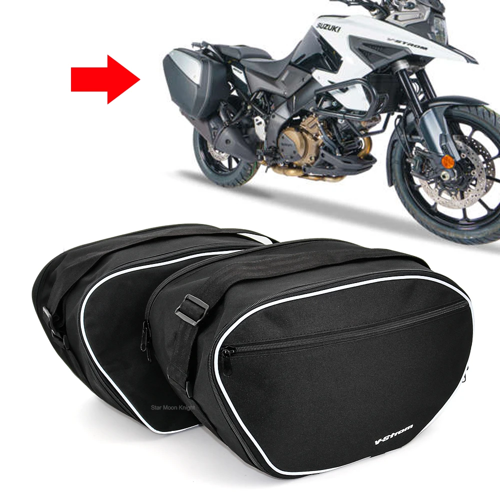 Черные Внутренние Сумки для SUZUKI V-Strom 1050A / XT VSTROM 1050A мотоциклетные сумки для багажа