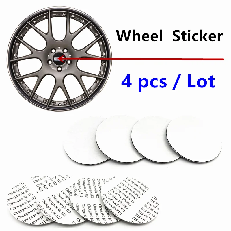 4 шт. B * S черная серебристая красная золотистая Обложка колеса в центре наклейка