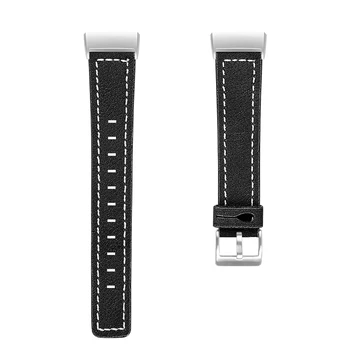 

Leather Smart Watch Band Replacement Bracelet Strap for FitbitCharge 3 NC99