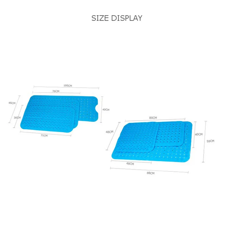 Массажный коврик для ванной, 36x71 см, безопасный коврик для ванной, нескользящий коврик для ванной комнаты, водонепроницаемый коврик, ковер для детей/пожилых людей/инвалидов