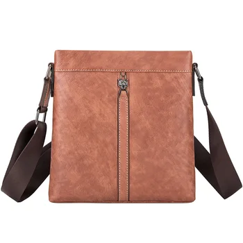 

Genuine Leather Crossbody bags For Men Messenger Bag Male Men's Flap Fashion Large Capacity Shoulder Bags With Zipper Design bag