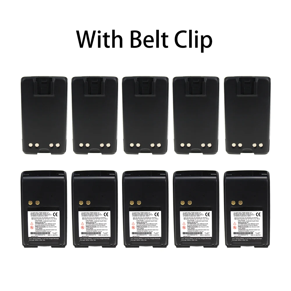 

10X Two-Way Radio Battery with Belt Clip for Motorola PMNN4071 PMNN4071A Mag One BPR40 A8