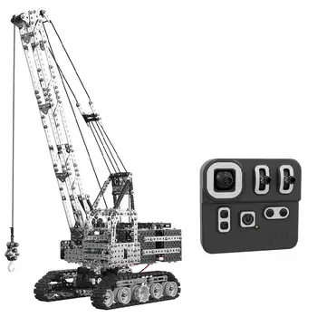 

RCtown 2152PCS 2.4G 12CH RC Crane DIY Stainless Steel Assemble Vehicle Dump Truck Metal RC Car Model Assembly