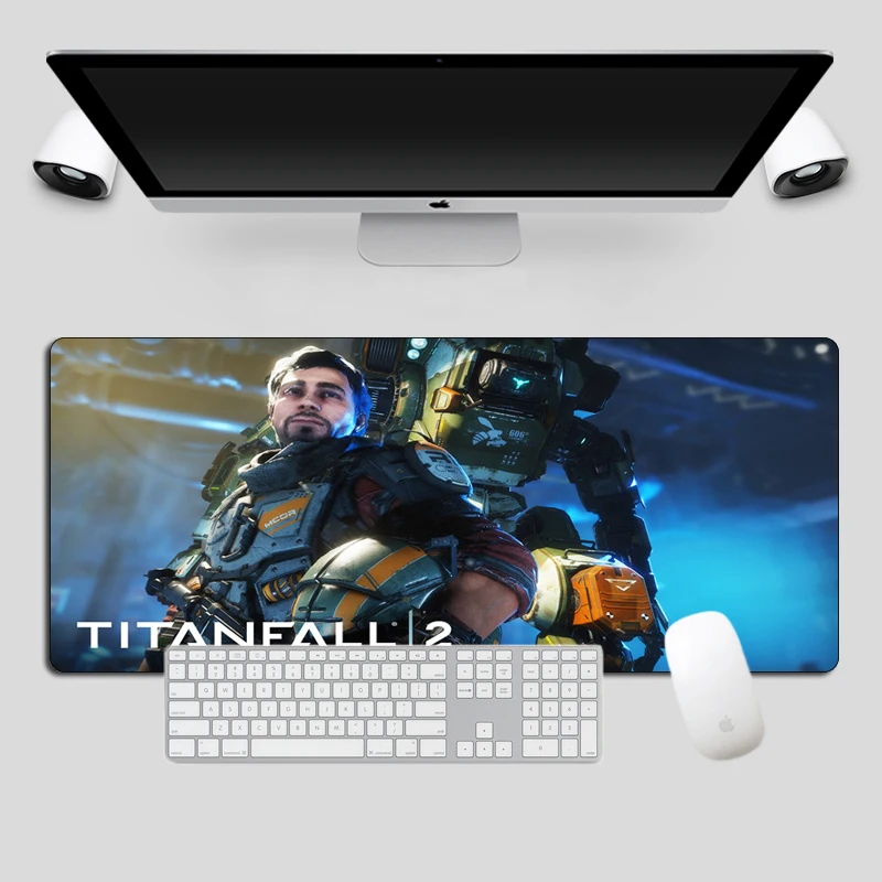 Модный прочный большой 70x30 см Titanfall 2 игровой коврик для мыши геймер компьютерный игровой коврик для мыши запирающийся край офисный коврик для ноутбука