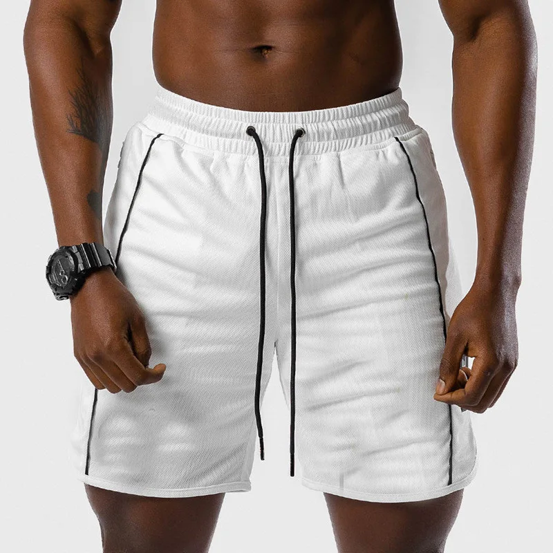 best casual shorts for men 2021 Mens Gym Fitness Shorts Bodybuilding Jogging Workout Male Shorts Pants Sport Run Breathable Quick Drying Mesh Sweatpants DK mens casual shorts Casual Shorts