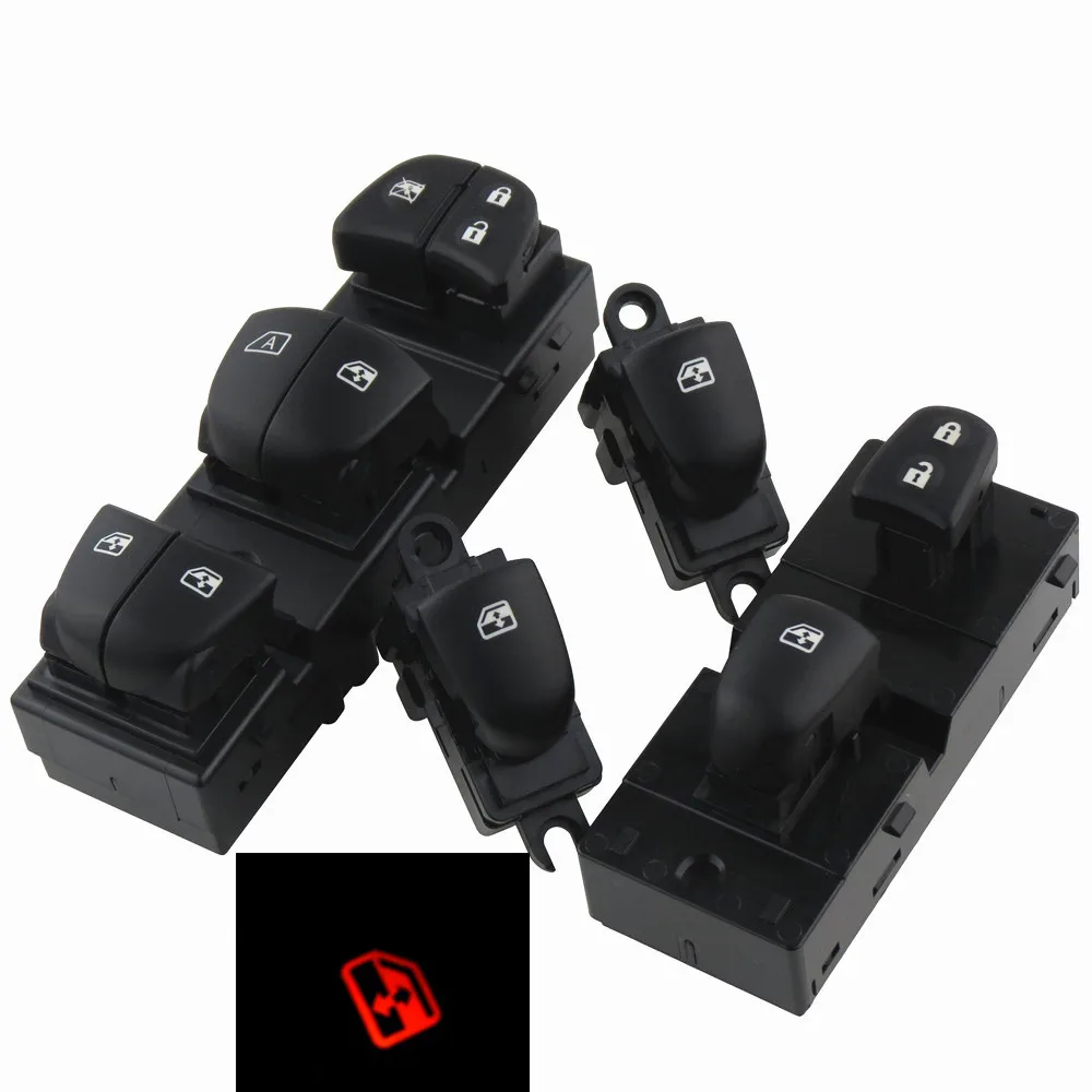 Переключатель окна 25401-1KA0A 254011KA0A 25401-1KA0B 25411-1KL5A для Nissan Qashqai Altima Sylphy Tiida X-Trail красный