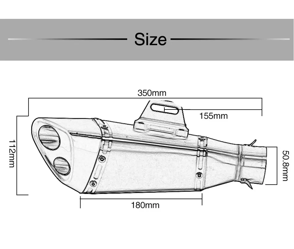 ZSDTRP глушитель выхлопной трубы мотоцикла для Kawasaki akrapovic Yoshimura R11 выхлопной трубы Moto Z800 R3 GSXR750 GSXR600 Slip-On