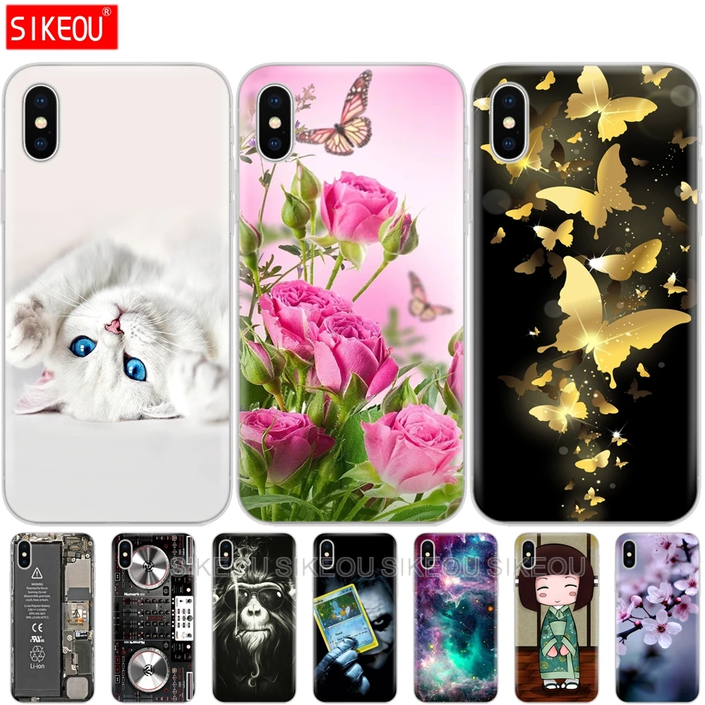 Чехол для Телефона iphone X XS XR чехол xs max мягкий силиконовый etui бампер задняя крышка