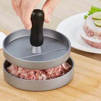 

Round Hamburger Presses Non-stick Aluminium Alloy Hamburger Meat Tortilla Pie Maker Burger Press Kitchen Cooking Baking Tools
