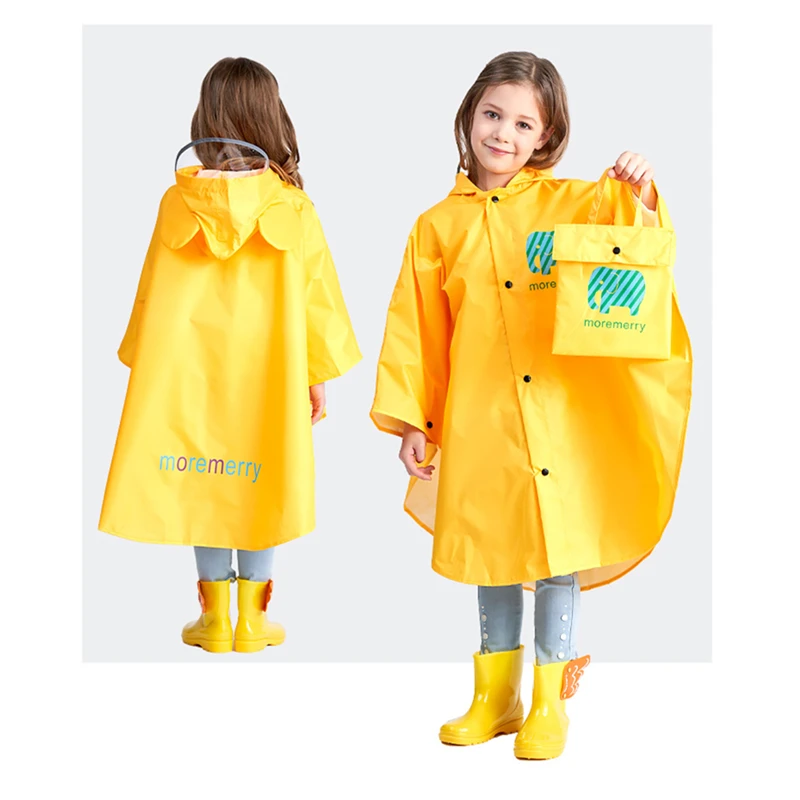 

Raincoat Children Cartoon Animal Printed Cute Elephant Rain Coat Kids Raincoat Waterproof Rain Cover Girl Boy Rainsuit Poncho