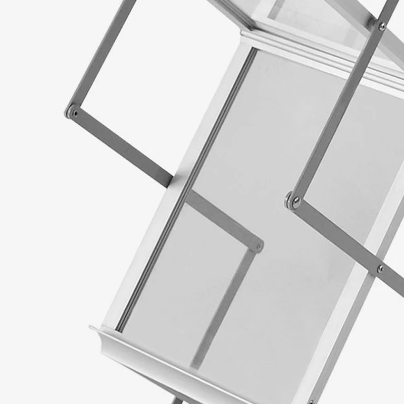 Aluminum Alloy Bookshelf Foldable Storage Rack Magazine Holder Living Room Furniture Sundries Display Stand Cabinet Bookcase storage rack,book display stand,cube storage organizers,corner wall shelves
