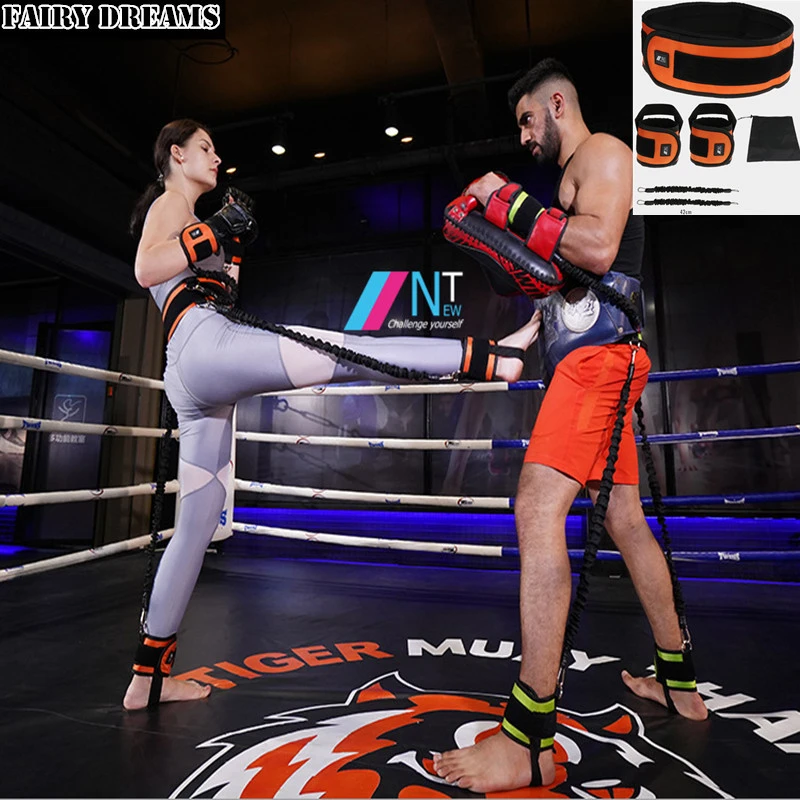 Gimnasio Fitness hogar equipo elástico látex pierna boxeo lucha entrenamiento voleibol tenis Rally cuerda|Equipos de fitness integrados|