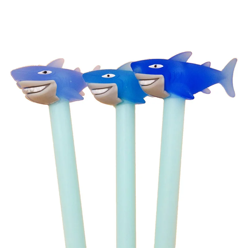 1 Pz Deep Sea Shark Gel Pen Novità Animale 0.5 Mm Nero Blu Inchiostro Canetas Scuola Scrittura Articoli Di Cancelleria Per Ufficio