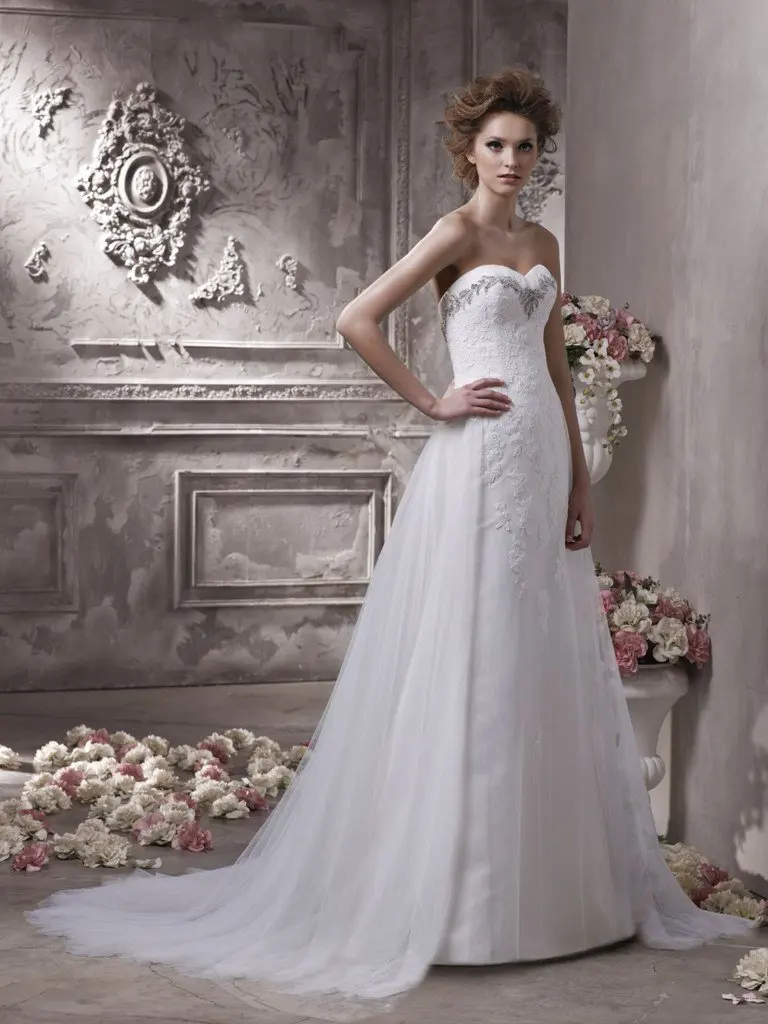 Сексуальное модное ТРАПЕЦИЕВИДНОЕ ПЛАТЬЕ vestido de noiva милое кружевное свадебное платье со съемным шлейфом свадебное платье