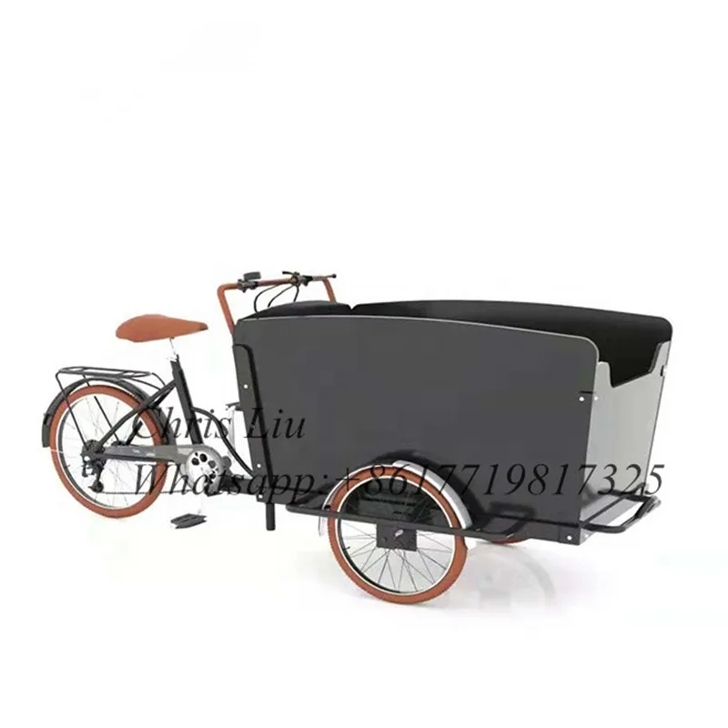 Передний 20 bakfiets 3 колесный велосипед Грузовой Трехколесный транспорт с новым дизайном деревянный ящик Электрический велосипед тележка