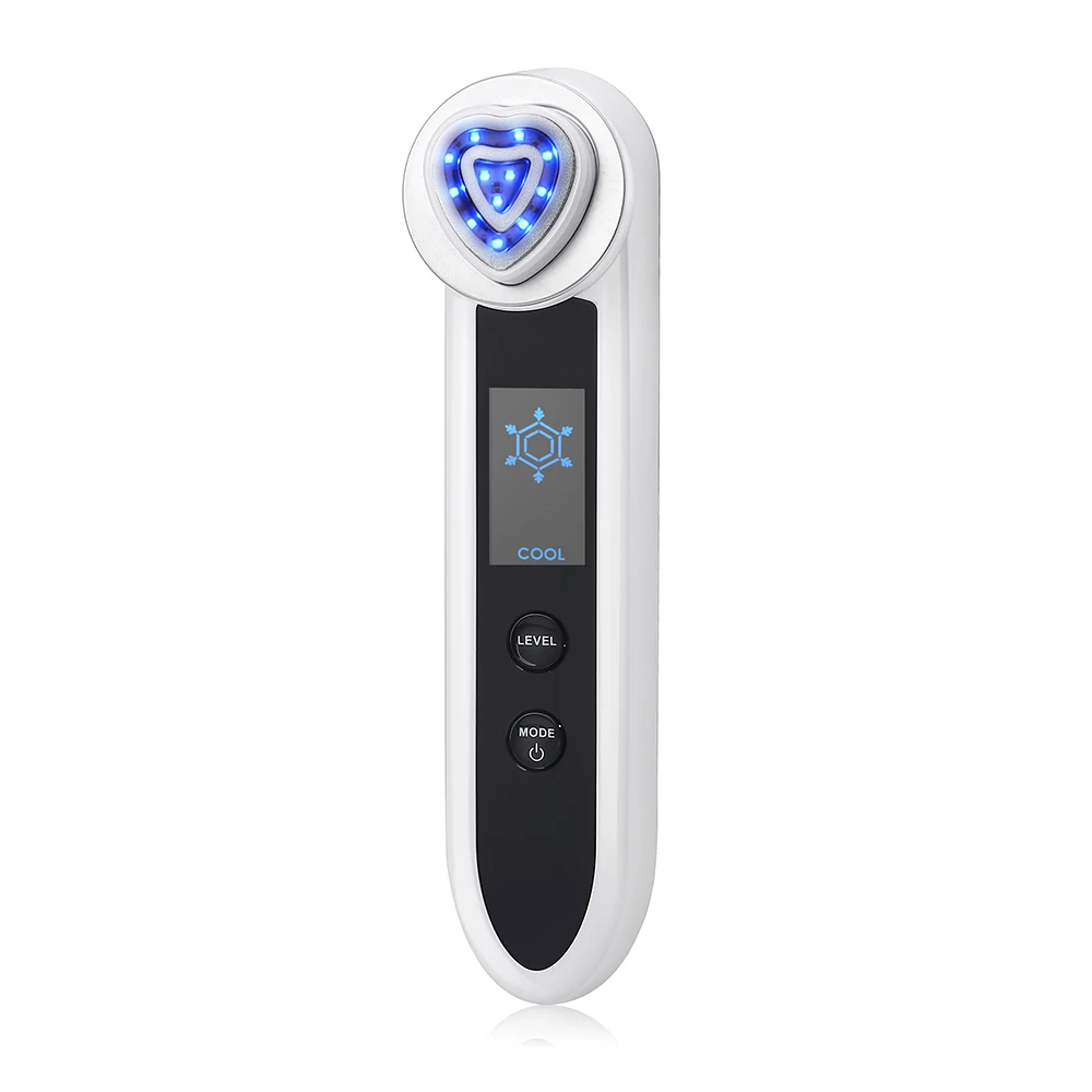  AOKO Rechargeable EMS RF Ion Beauty Machine Cooling Hammer Face Lift Skin Tighten Anti Wrinkle Faci - 4000389203979