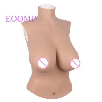 

C/D/E/G Half Body Full Silicone Breast Forms with Silcone Fillers High simulation Boobs for Crossdressers Drag Queen Cosplayers