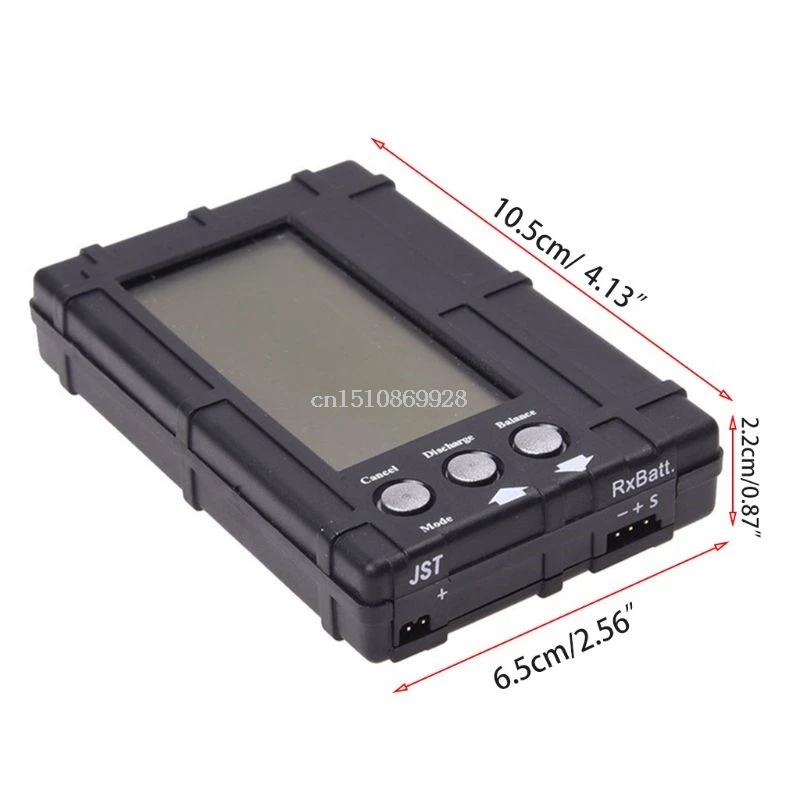 3 в 1 RC 2 s-6s lcd Li-Po батарея балансировочный измеритель напряжения тестер и разрядник 448A