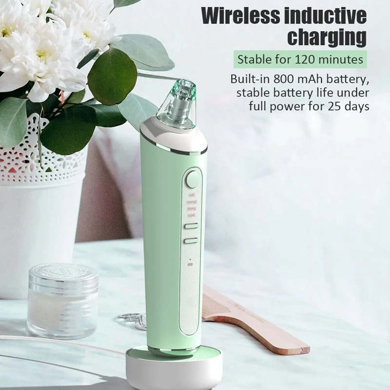 Makeup Remover Vacuum Blackhead Acne Meter USB Charging Smart Memory Electric Skin Cleaner Shrink Pore Tool with LED Light