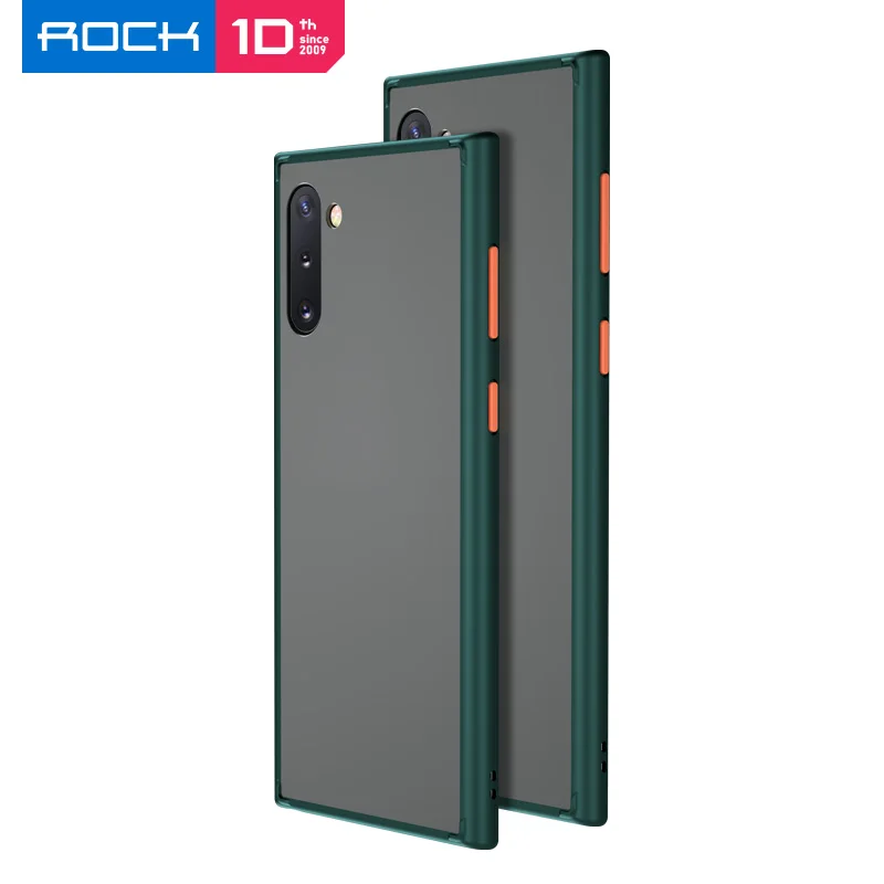 

ROCK Ultra Thin Slim Clear PC+TPU Silicone Hybrid Phone Cases for Samsung Galaxy Note 10 Note 10 Plus Matte PC Case Note 10+