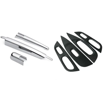 

1set ABS Chrome Rear Wiper Trim Sticker & 4Pcs Car Window Control Panel Glass Lifter Switch Cover for Nissan X-Trail T32