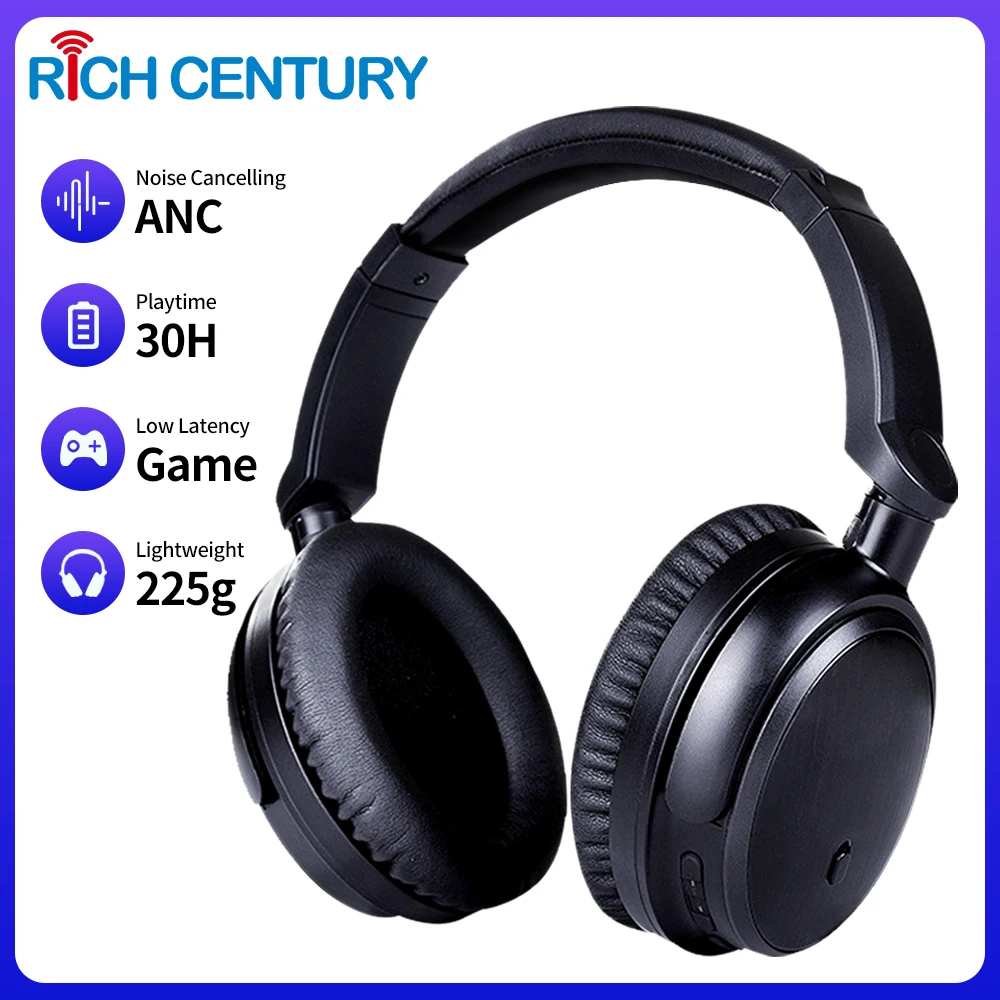 Беспроводные накладные стереонаушники ANC с поддержкой Bluetooth Hi-Res звук |