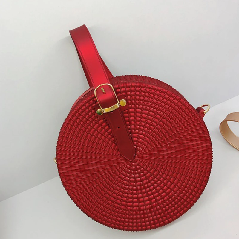 

Fashion Woven Scrub Pvc Jelly Bags For Women Casual Shoulder Crossbody Bags Women Evening High Quality Handbags Clutch Purse New