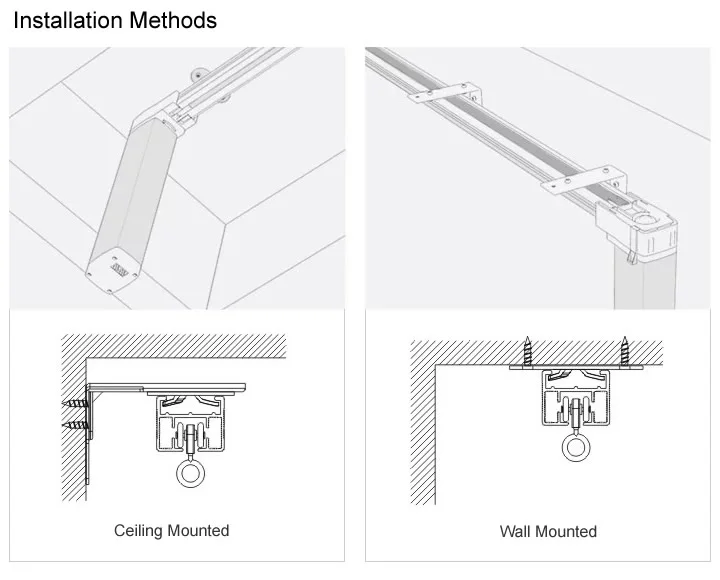 trilho de cortina elétrica cornija haste trilha para wifi zigbee cortinas automáticas drive motor casa inteligente
