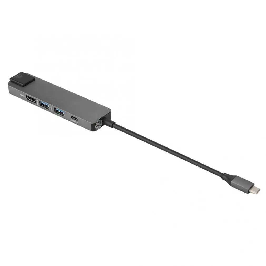 USB C к HDMI 4K+ RJ45 Gigabit Ethernet+ USB 3,1 type C концентратор адаптер Rj45 Lan