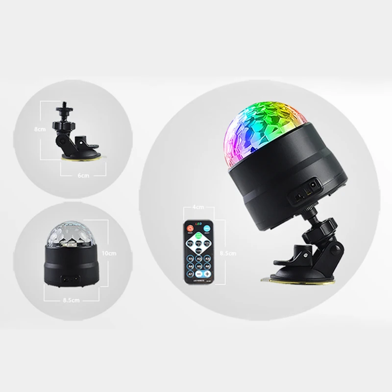 ABUI-Car Accessories Colorful Interior Lights Auto Remote Control Decoration Lamp