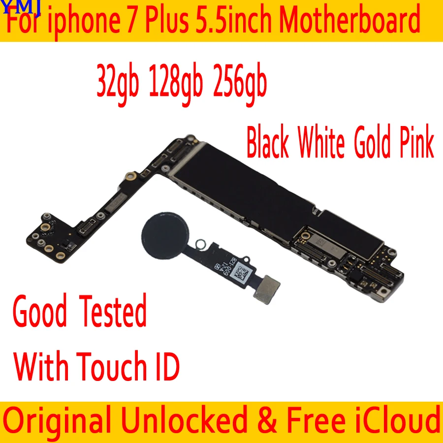 Заводская Разблокировка для iphone 7 Plus материнская плата с/без Touch ID, без iCloud для iphone 7 Plus 7 P материнская плата