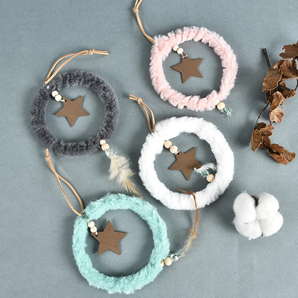 4 шт./компл. подвеска розовое белое сердце звезда падение орнамент плюшевая