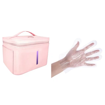 

1 Pcs Uv Cabinet Box or Bag Travel Sterile Waterproof & 800 Pcs Disposable Gloves Clear Household Plastic Gloves, Gloves