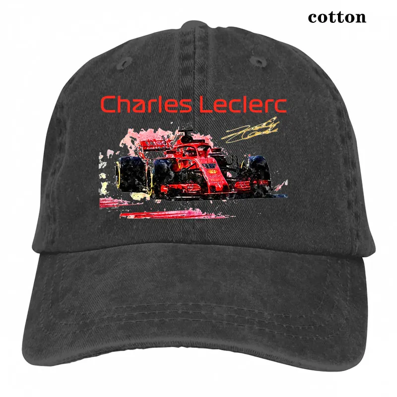 Charles Leclerc мотоциклетная гоночная бейсболка s funnys бейсболка для мужчин и женщин Кепка для водителя грузовика модная Регулируемая Кепка - Цвет: 3-Black
