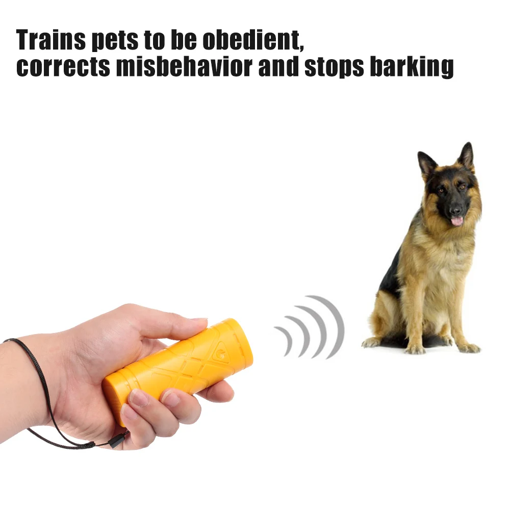 Отпугиватель собак, контрольное обучающее устройство, светодиодный, 3 в 1, устройство против лая, устройство для остановки лай, портативное, портативное, ультразвуковое, аксессуары для домашних животных