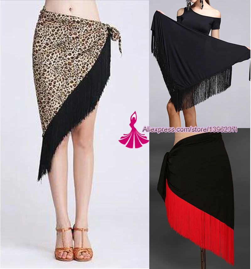 

Latin Dance Skirt For Women Professional Sumba Tassel Dancing Skirt Adult Cheap Rumba Latin Dance Dress