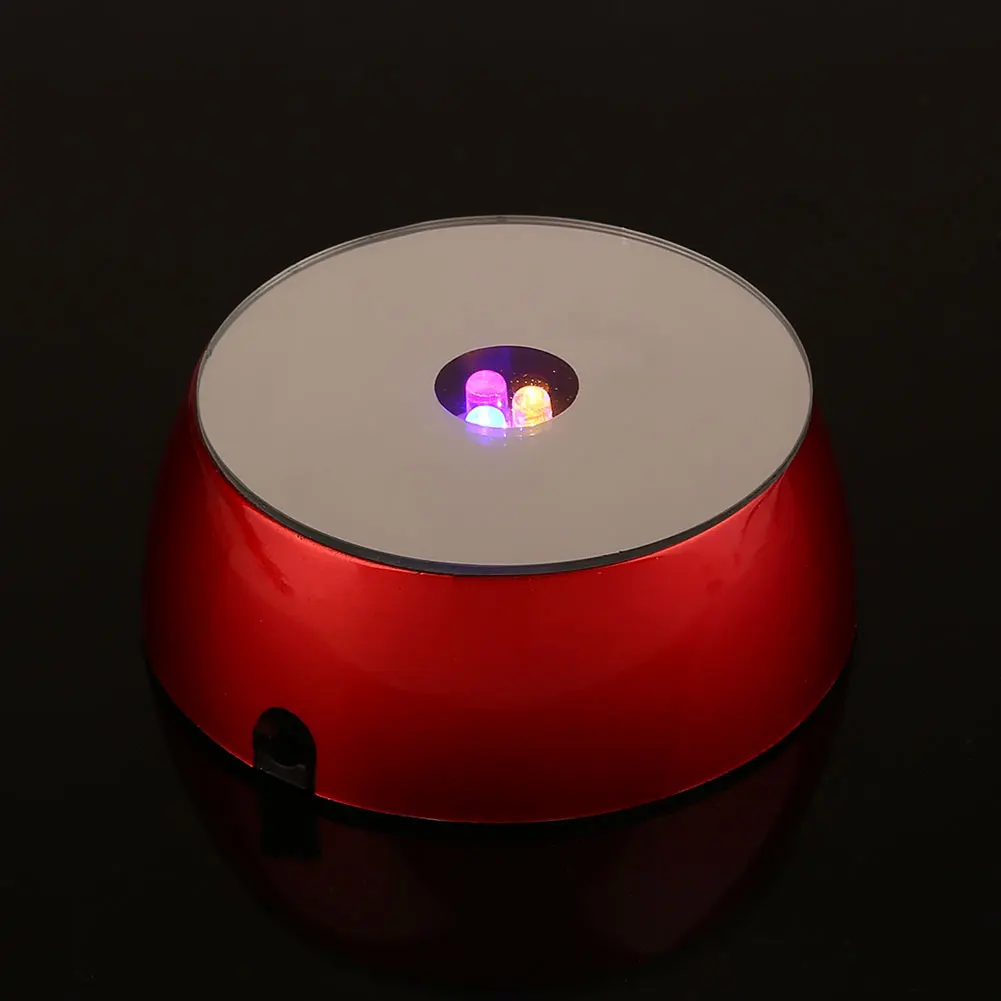 3LED Lamp Stand Base Plastic Crystal Lamp Base Holder Random Color Bulbs
