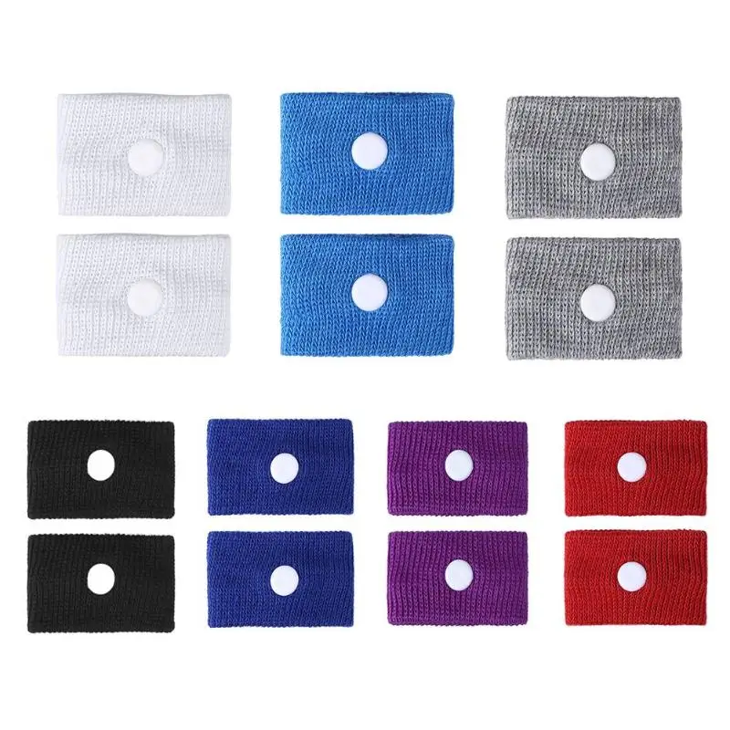 

1 pair Anti nausea Wrist Support Sports Safety Wristbands Carsickness Seasick Anti Motion Sickness Wrist Bands
