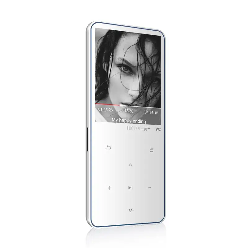 white Yiwa Bluetooth Сенсорный экран MP3 MP5 плеер 8 Гб динамик HIFI Lossess портативный тонкий MP3 плеер с FM - Цвет: white