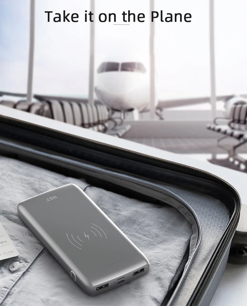 Xiaomi бренд QI 3,0 высокая емкость беспроводной внешний аккумулятор водонепроницаемый двойной USB внешний аккумулятор зарядное устройство для Xiaomi Iphone