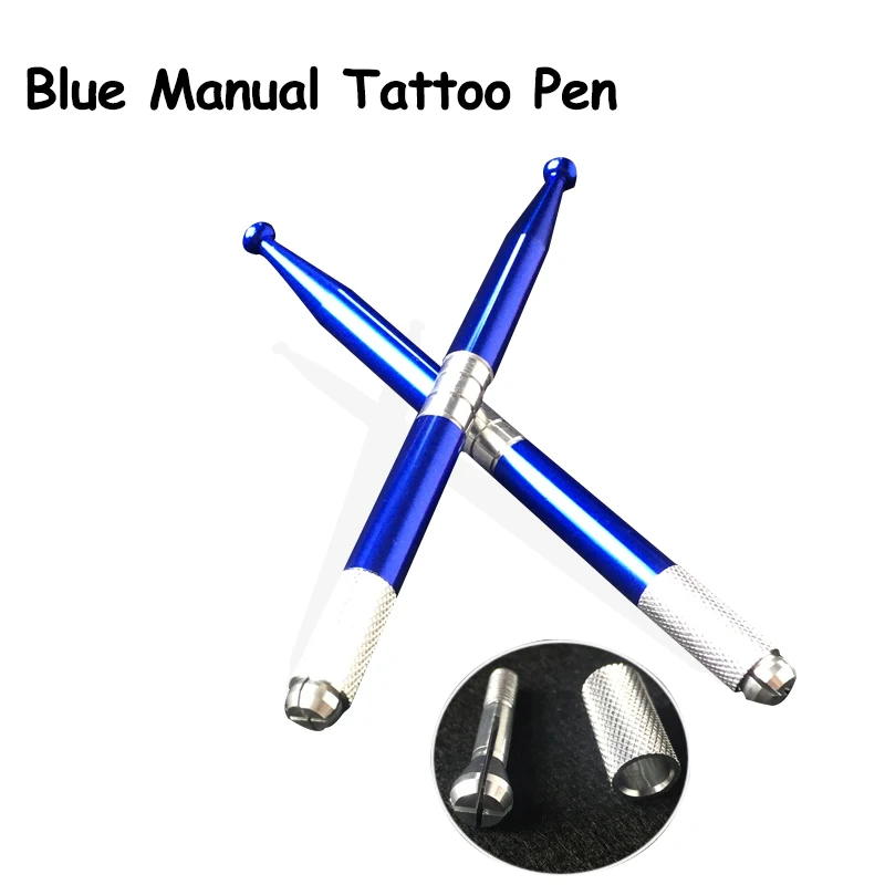 

2014 New Style Professional Permanent Makeup Manual Eyebrow Tattoo Pen Both Head Can Be Used Free Shipping