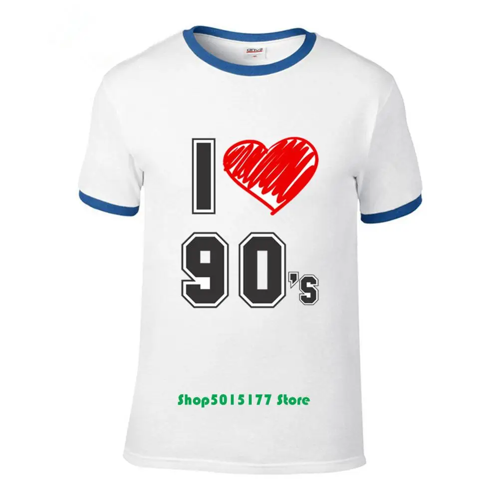 I Love 90's футболка 90 party girl Fancy 90s Мужская Топ Удобная Повседневная с коротким