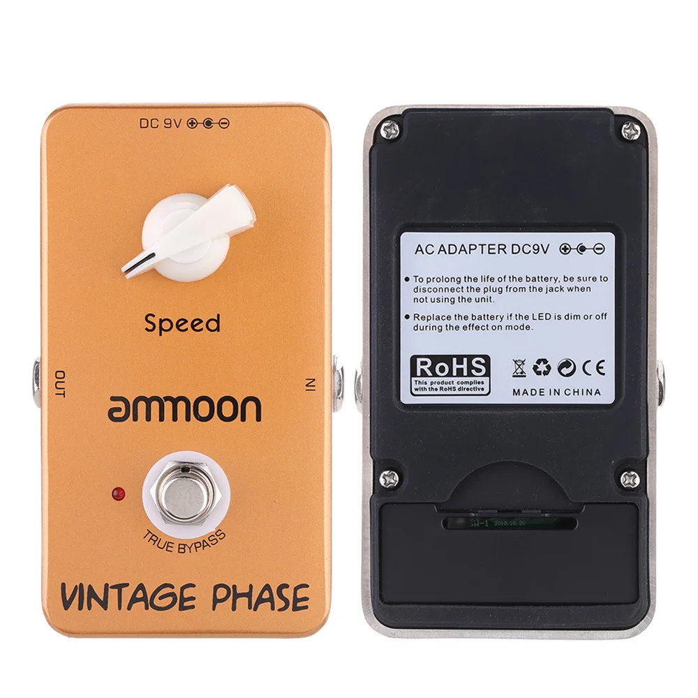 Ammoon AP-03 винтажный фазный фазер гитарный эффект педали истинный обход