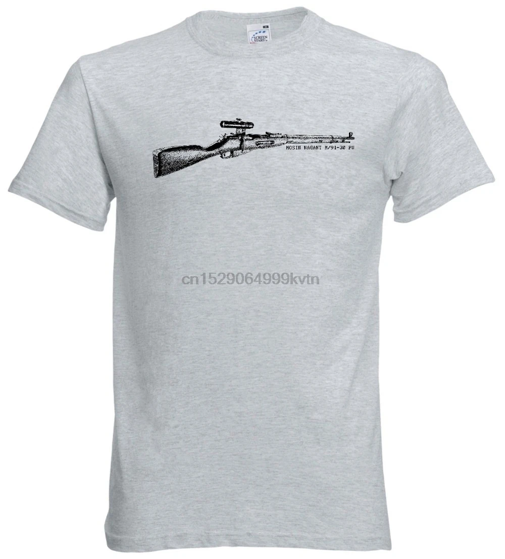 Второй мировой войны русский mosin nagant M91 30 Pu снайперская винтовка футболка 7 62X54 2019