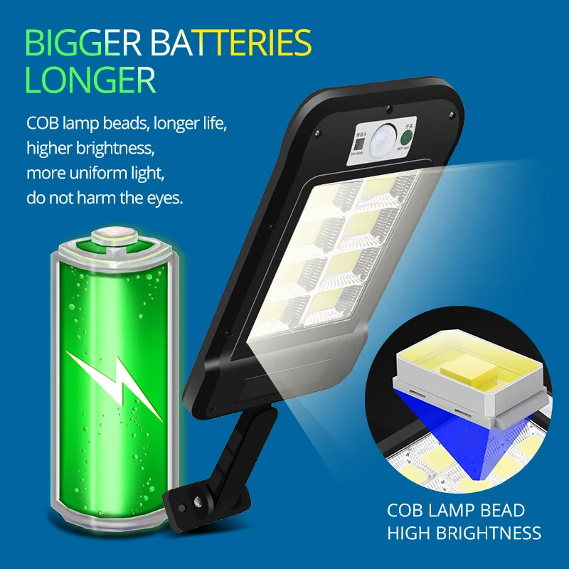 160 cob solar led luz de rua 04