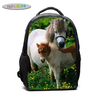 

Fashion Teenage Student Backpack Boy Horse Printing Backpack Boys Girls School Bags Gift for Girls School Bag Mochilas