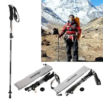 

35cm Climb Walking Stick 5-Section Parts Aluminum Alloy Hiking Alpenstock