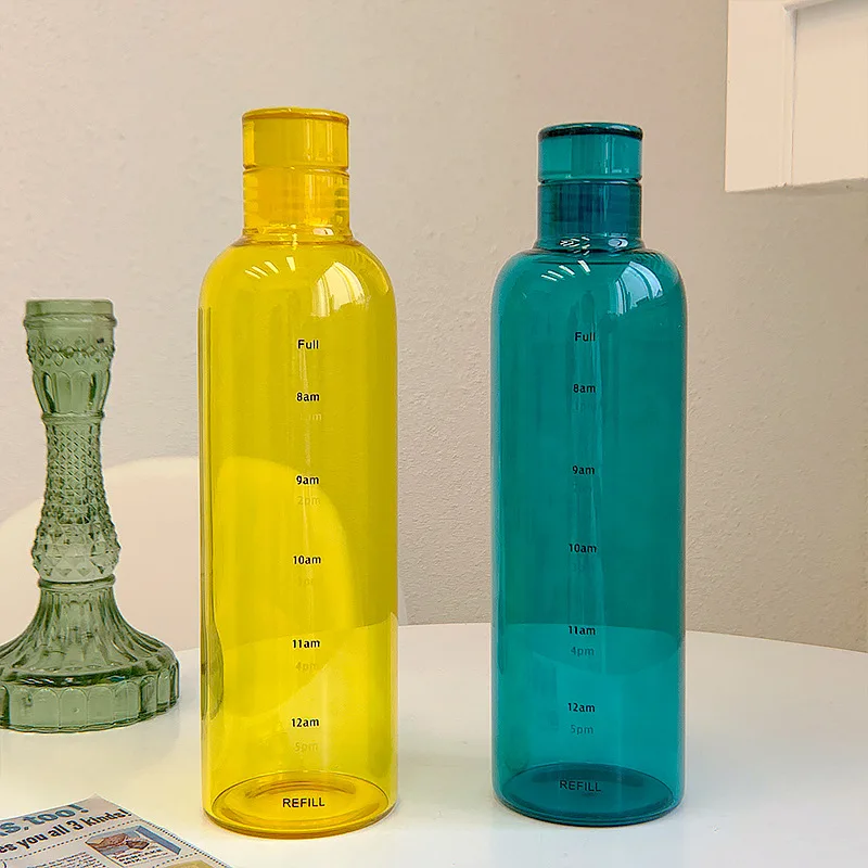 Pack 12 Bouteilles Verre Avec Couvercle Pack De 12 Bouteilles En Verre HEFTMAN - 500 Ml Avec Couvercle étanche - Idéal Sport, Gym, Cuisine Bouteille En Verre 50cl