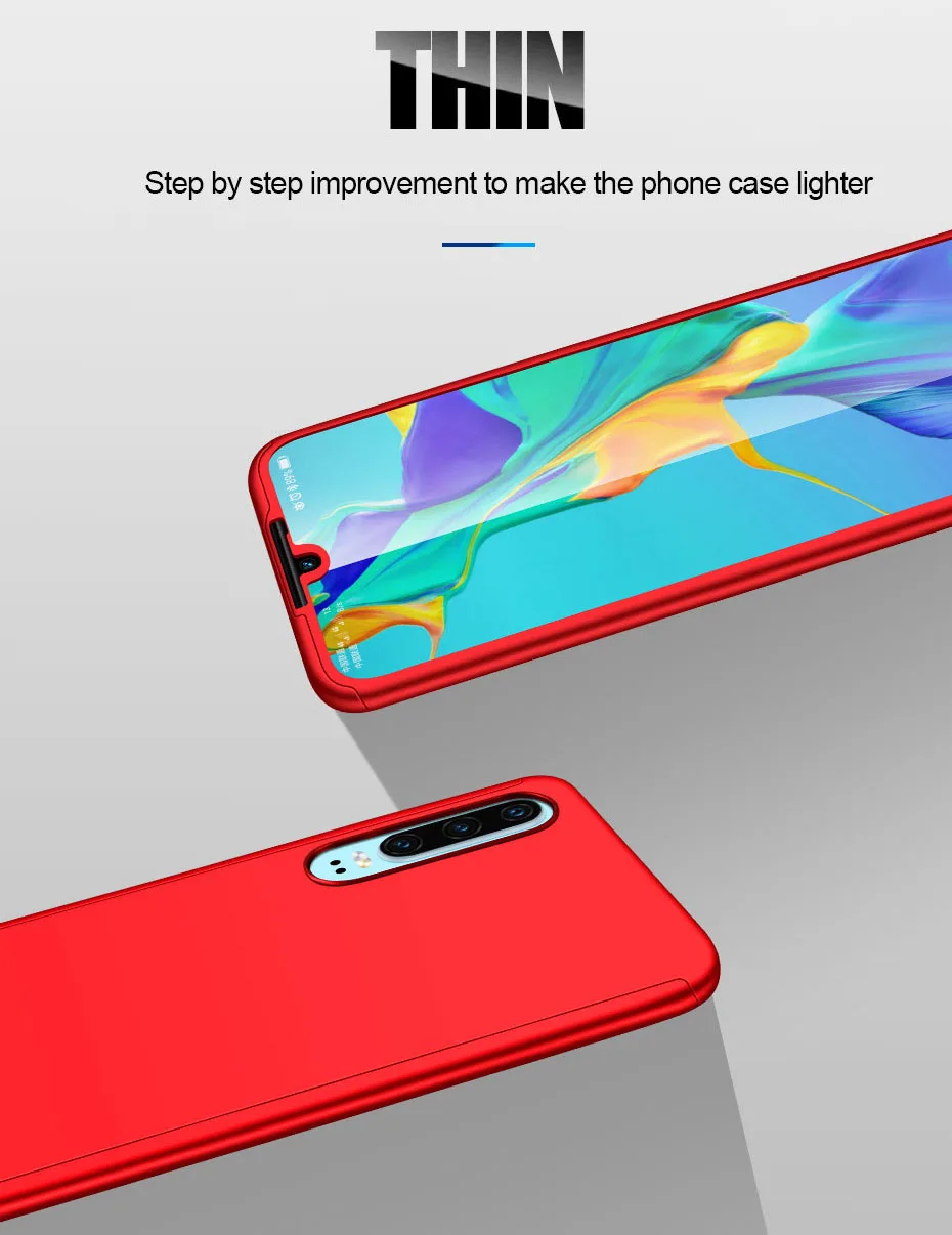 Чехол с защитой на 360 градусов для huawei P30 Lite p20 Pro P20 защитный телефон Couqe жесткий чехол PC Fundas P Smart Z Psmart чехол