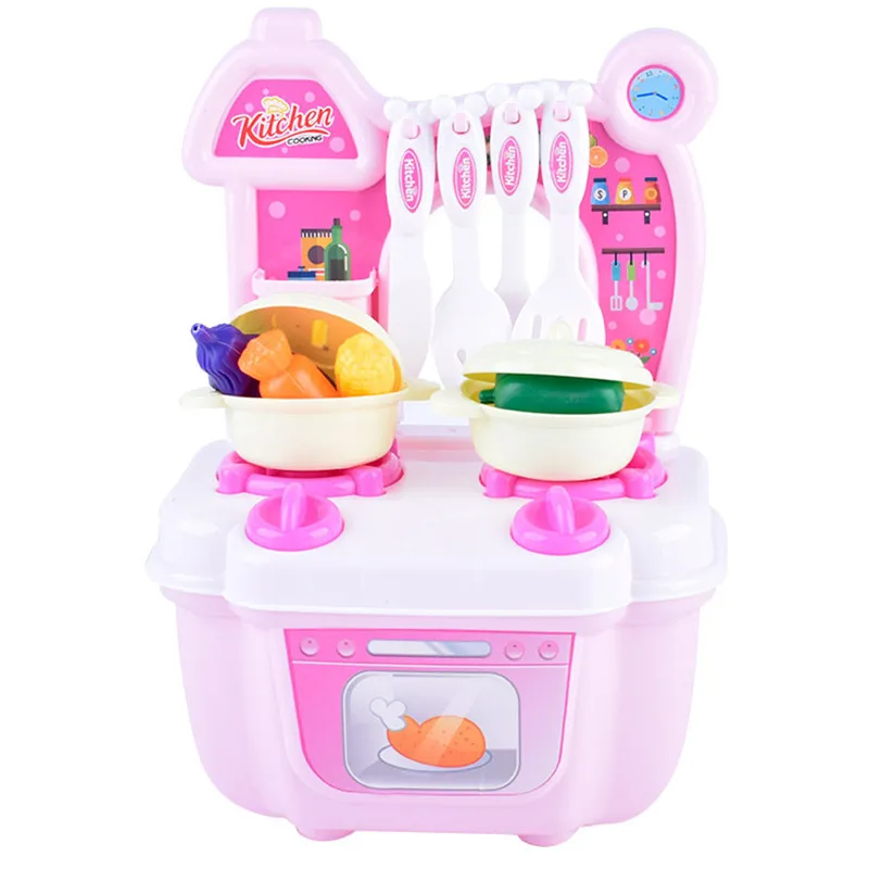 Мини кухня детские игрушки симуляторы ролевые игрушки шеф-повара Моделирование кухонной утвари овощи игровой дом подарки для девочек